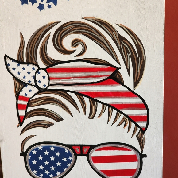 Trump Girl hand-painted Sign - Picture 2 of 3